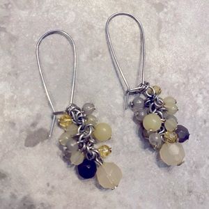 Beaded drop earrings